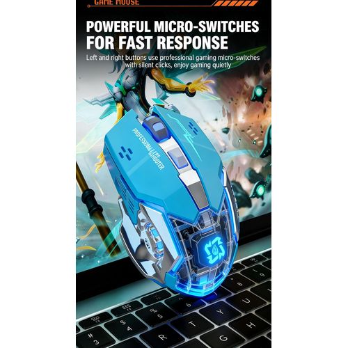 product_image_name-Generic-Wireless 2.4G Rechargeable 5.2 Bluetooth Silent  Game Mouse-3