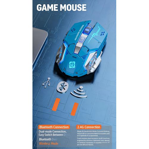 product_image_name-Generic-Wireless 2.4G Rechargeable 5.2 Bluetooth Silent  Game Mouse-6