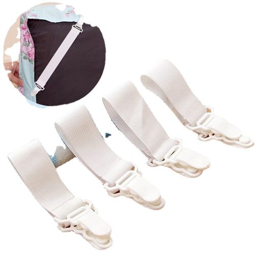 4PCS/Set Elastic Bed Sheet Mattress Cover Blankets Grippers Clip