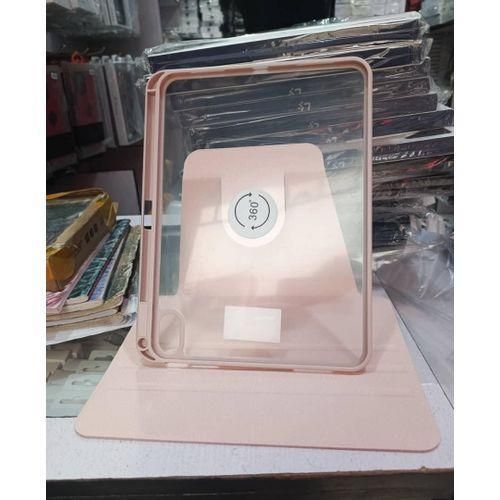 product_image_name-Generic-Transparent Back Smart Case with Pencil Holder for IPad 10th Gen & 11th Gen - Pink-3