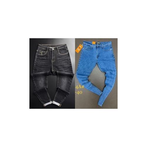 product_image_name-Fashion-2in1 Smart Jean Trouser For Men-Black And Blue-1