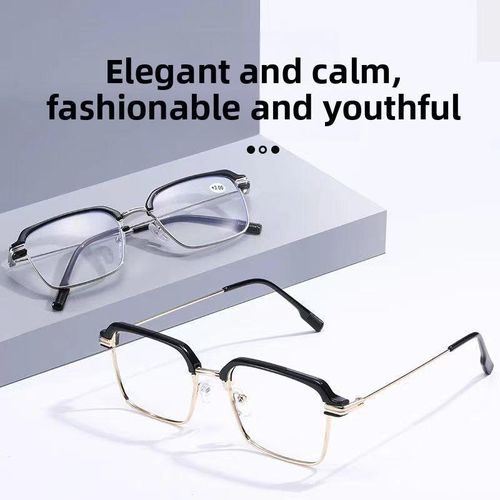 product_image_name-Generic-New anti-fatigue fashion reading glasses men's high-definition anti-blue light middle-aged and elderly-4