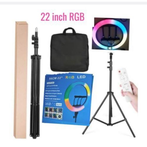 product_image_name-Generic-22” inches Ring light- with Tripod stand -1