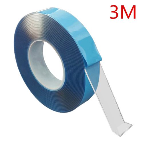 1M / 3M / 5M Nano Magic Tape Double Sided Tape Transparent NoTrace Reusable  Waterproof Adhesive Tape Cleanable Home