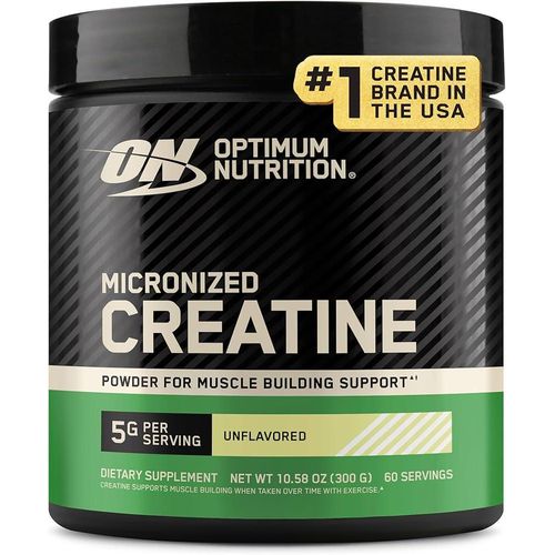 Optimum Nutrition Micronized Creatine Monohydrate Powder, Unflavored, 60 Servings, 300 Grams