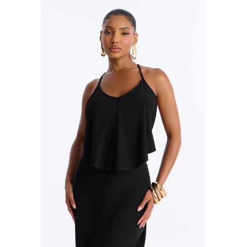 Fashion Selena Backless Drape Maxi Dress - image 3