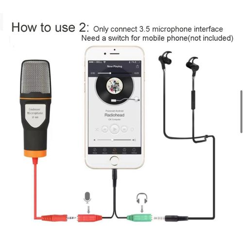 Generic Portable Microphone Podcasting Microphone Corded Microphone Studio Microphone Computer Microphone - image 7
