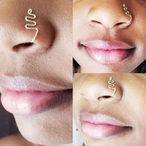 Fake piercing nose clearance ring