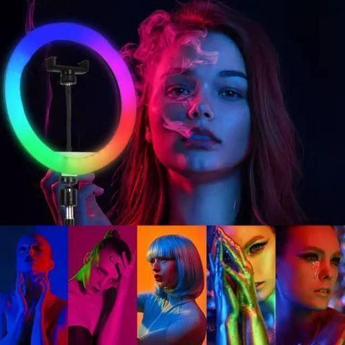 Generic RGB 14 Inches Ring Light With Stand 35.5CM-Mult Colours - image 3