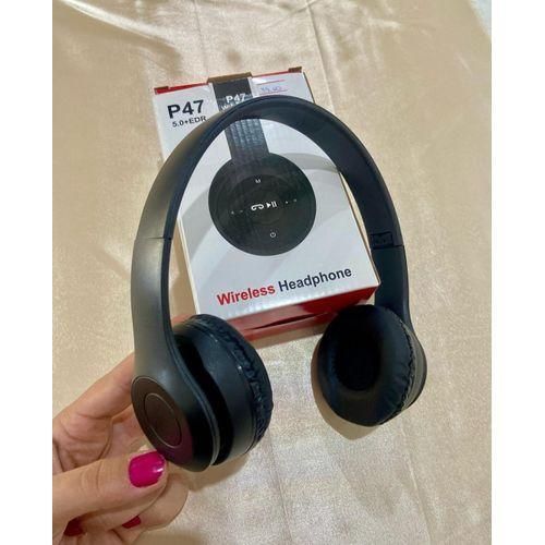 Generic P47 Super Bass Headphone Wireless - Multifunction Use Headset. ( Black ) - image 4