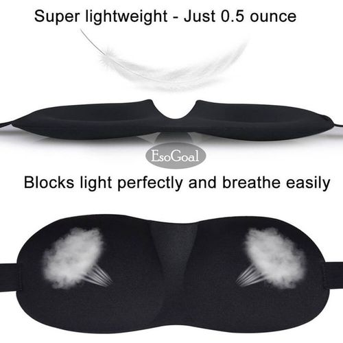 Generic Sleep Mask Eye Sleeping Mask Cover Eye Blindfold Sleep Mask - image 2