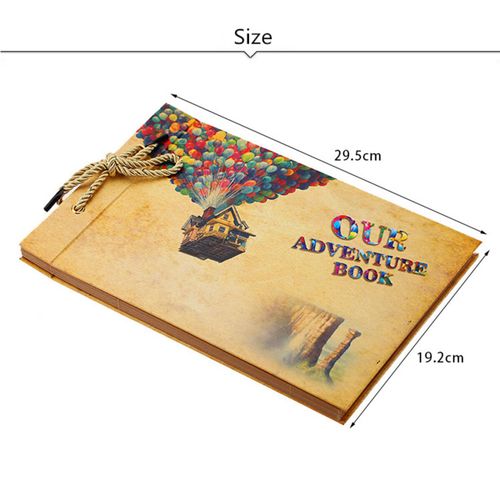 My Adventure Book Scrapbook, DIY up Scrapbook, Kids Adventure Photo Album,  80 Pages, 11.6 X 7.5 Inches 