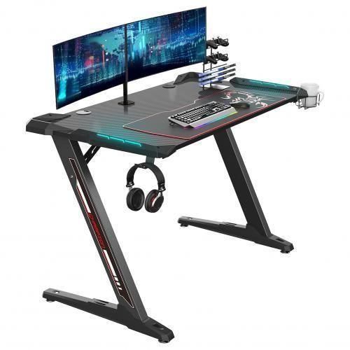 Generic Modern Z Shaped RGB Led Lights Gaming Table 1.2Mtr