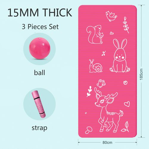 Generic Cute Yoga Mat 10MM NBR Kids Dance Mat Adult Children