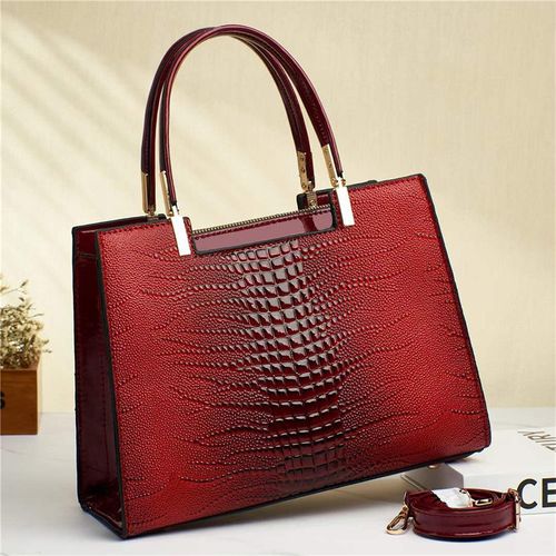 product_image_name-Fashion-Senior Women Leather With Gradient Color Handbag - Red-1