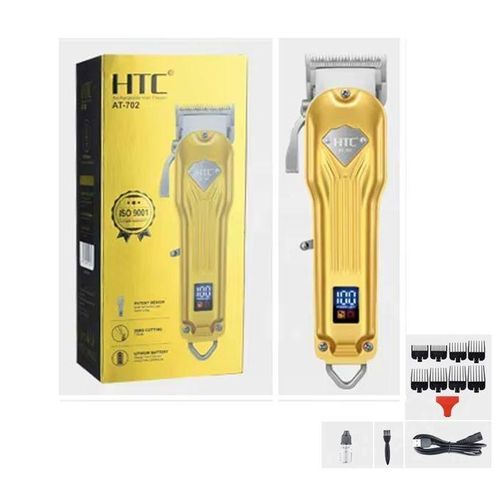 product_image_name-HTC- AT-702 Rechargeable Hair Clipper – Professional Cordless Barber Clipper with LED Display-2