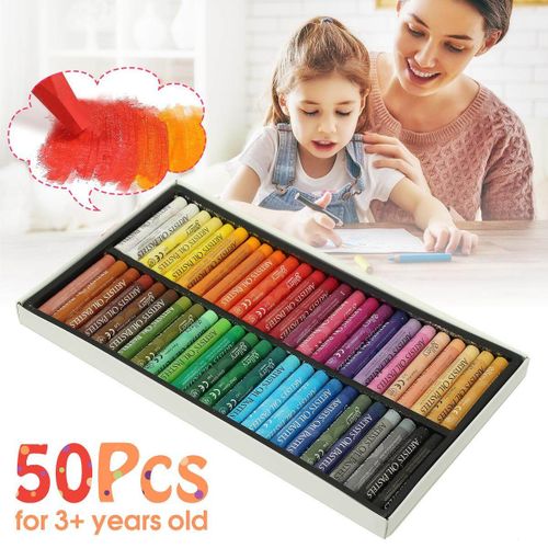 Generic 50 Colors Box Non-toxic Artists Gallery Oil Pastels Drawing Pens  Drawing Paint