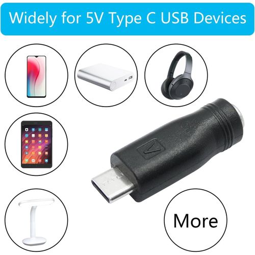 product_image_name-Generic-1pcs- DC 5.5mm x 2.1mm to USB C Adapter-5