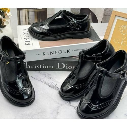 product_image_name-Fashion-Glossy SISI Girls Shoes- Black -1