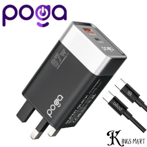 Generic Poga Speed-2 USB-C 67W PD Fast Charging Type-C Charger with Type-C to Type-C Cable