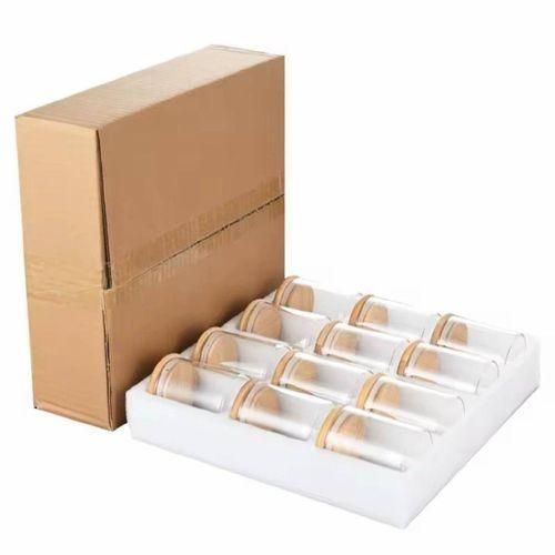 product_image_name-Generic-12-Piece Glass Jar Set  with Bamboo Lid/cover . storage container for spice. storage container.-2