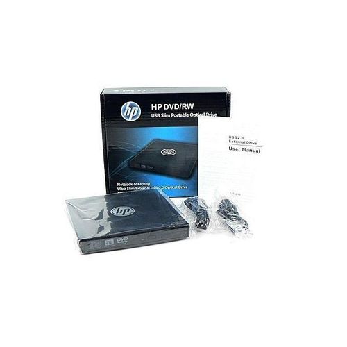 Hp USB 2.0 External DVD ROM Player Reader CD RW Combo Burner Drive - image 2
