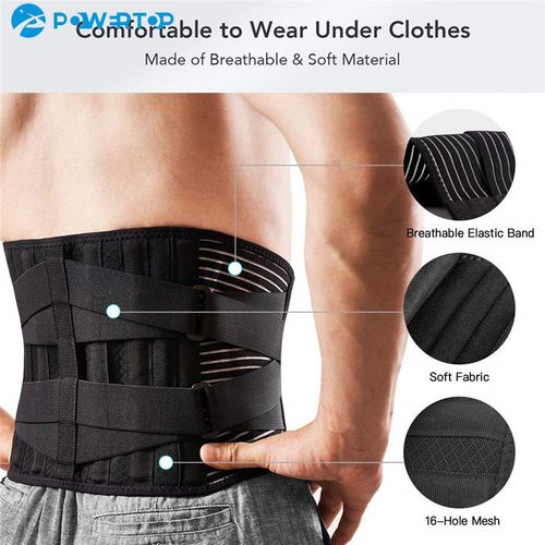 Generic (Black)JUUMMP Back Support Belt Lumbar Orthopedic Corset Men Back  Brace Belt Protection Spine JIN @ Best Price Online