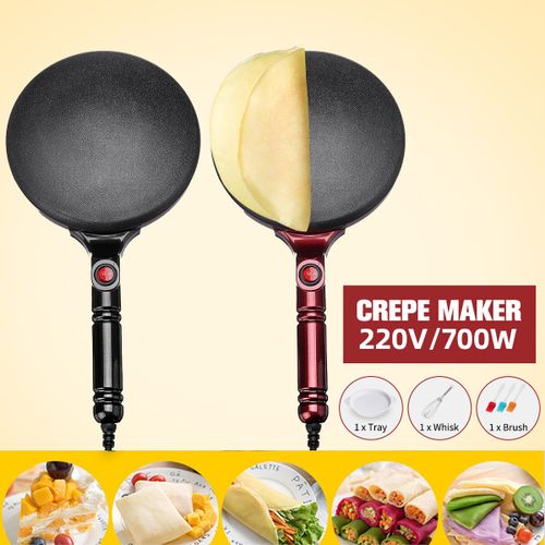 Generic 220V 21cm Electric Crepe Maker Non Stick Baking Pancake