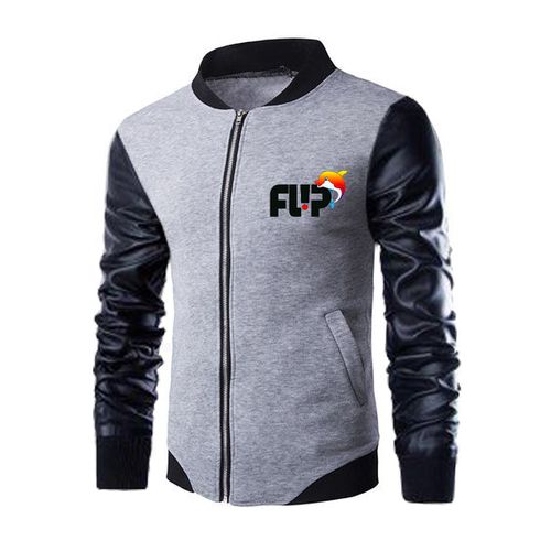 product_image_name-Fashion-Urban Trendy Leather Sleeves Versity Jacket-1