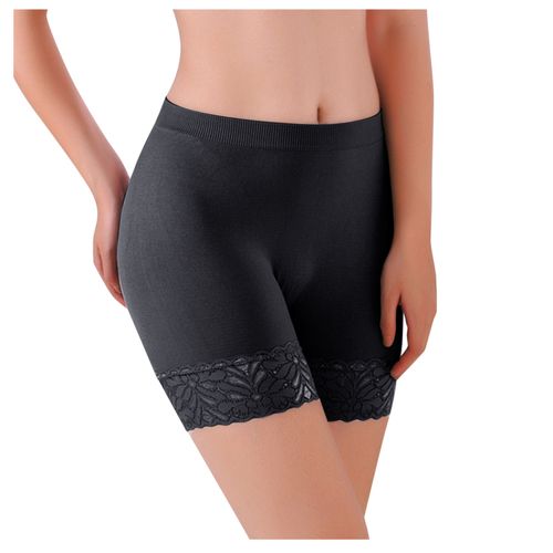Lady Seamless Ice Silk Boxer Invisible Shorts Under Dress