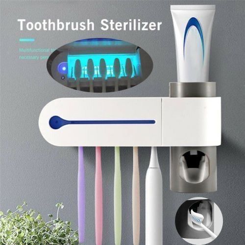 product_image_name-Generic-Antibacterial UV Automatic Toothpaste Dispenser Sterilize-2
