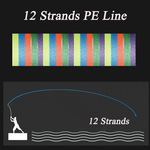 Generic 12 Line Net 500M 1000M Wire Weaving Braided PE 300M