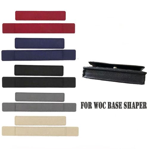 KESOIL Purse WOC Base Shaper, Felt Base Shaper Saver and Insert for Wallet  on Chain Bags Handbag woc Bag Base Shaper (7 x 1.2, Burgundy Red)