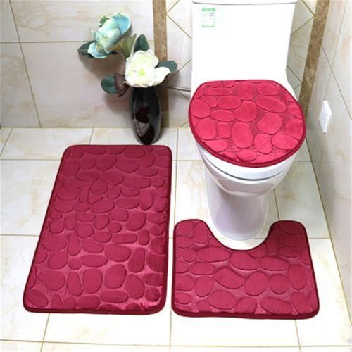 Generic 3 In 1 Toilet / Bathroom Footmat