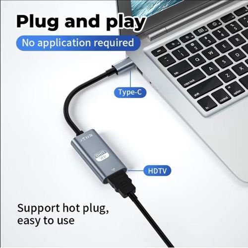 Generic Type-C to HDMI Converter Adapter Cable - 4K@60Hz Video Transmission - image 5