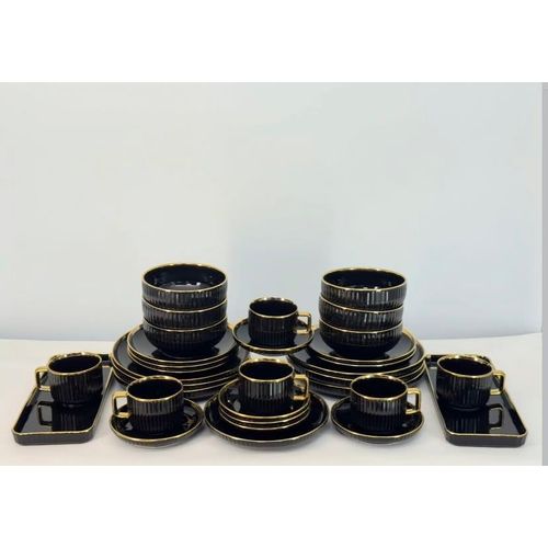 Generic 32pcs Luxury Gold-rimmed Dinner Set - image 2