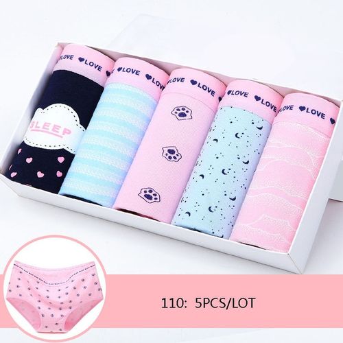 7 Pcs/lot Panties Women Cotton Underwear Briefs Girls Cute Panties