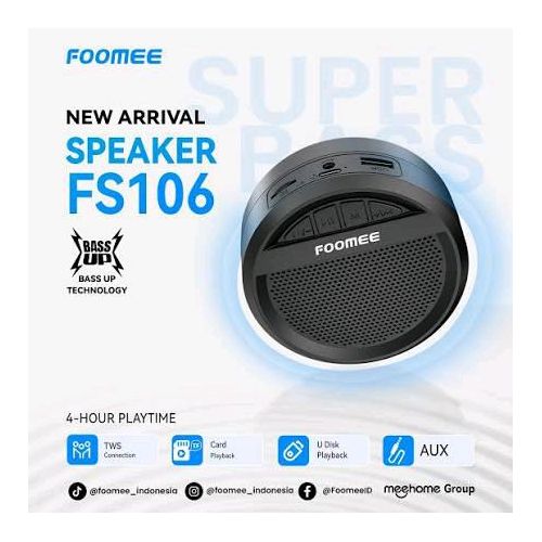 FOOMEE Super bass speakers FS-I06 support Bluetooth/Aux/TF card/U disk - image 3