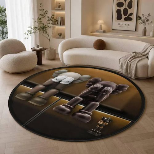 Generic KAWS Companion Style Dissected Luxury Shaped Area Rug