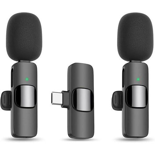 product_image_name-Generic-K9 Dual Wireless Lapel Microphone. Lavalier Mic for TYPE-C Android and IOS Phones.-1