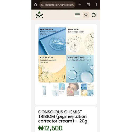 Conscious Chemist TRIBIOM (pigmentation corrector cream) – 50g - image 2