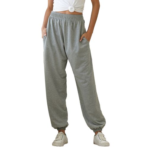  Women Wide Leg Sweatpants Elastic High Waist Baggy