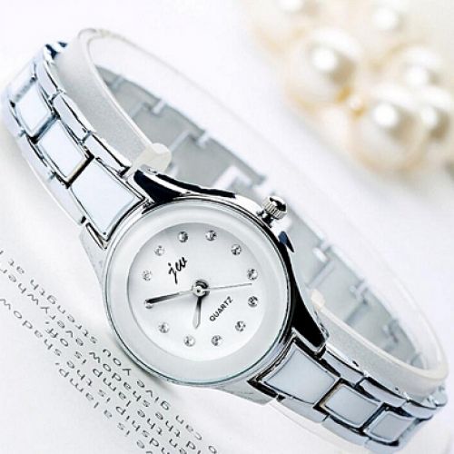 JW Women Fashion Stainless Ceramics Wristwatch Bracelet_Silver | Jumia ...