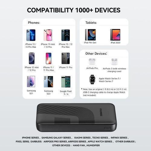 FOOMEE 20000mAh 12W Portable Power Bank with Type-C Output - image 4