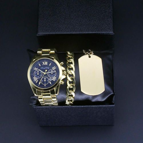 product_image_name-Fashion-Luxury Gold Couple Watch Gift Set – Quartz Watches with Matching Bracelet & Necklace with box, Valentine’s Day Gift-1