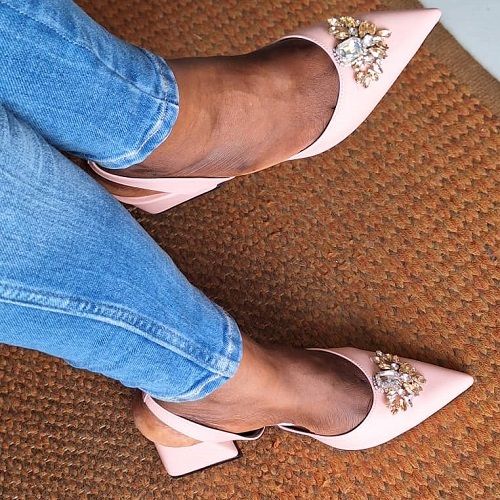 Fashion Ladies Pointed Slingback Shoes Peach Jumia Nigeria