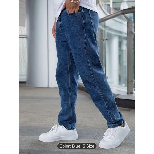 Fashion Stock Jeans For Guys-Blue