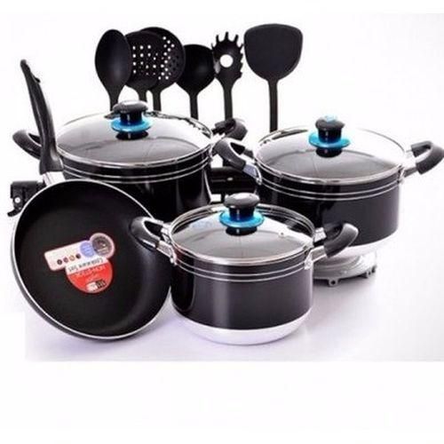 Sumo 3 Set Cooking Pots And Fry Pan With Cooking Spoon Jumia Nigeria