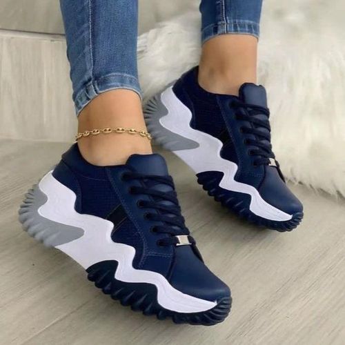 Navy blue casual shoes womens sales