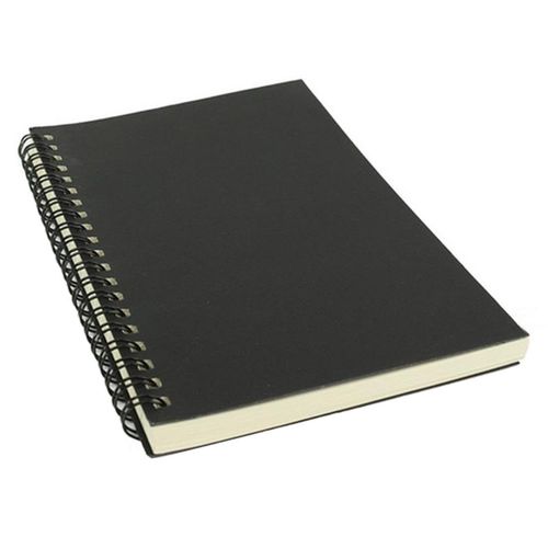 50 Sheets Spiral Bound Coil Sketch Book Blank Notebook Kraft Sketching  Paper